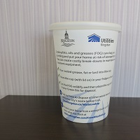 Get your free FOG cup and reduce the risk of sewer back-ups when you properly dispose of cooking fats, oils and greases