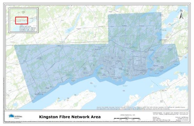 click to enlarge Map of Kingston Fibre Network Area